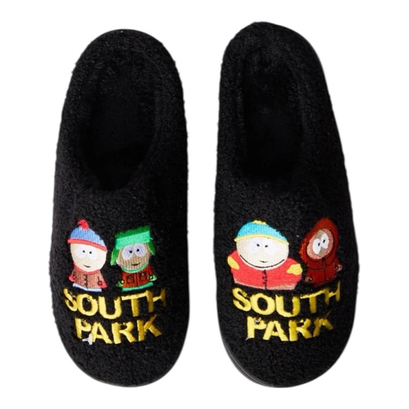 013 South Park Black Slippers Men’s Size Medium - Picture 2 of 7